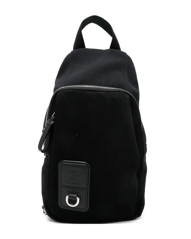 Loewe Rucksack mit Reißverschluss - Schwarz Schwarz