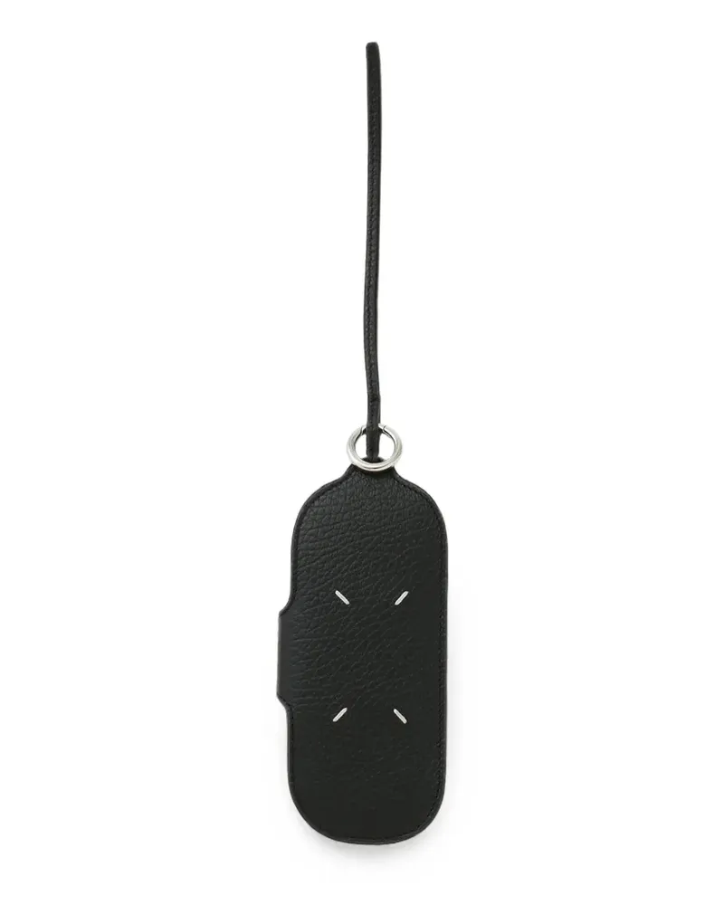 Maison Margiela Brillenetui aus Leder - Schwarz Schwarz