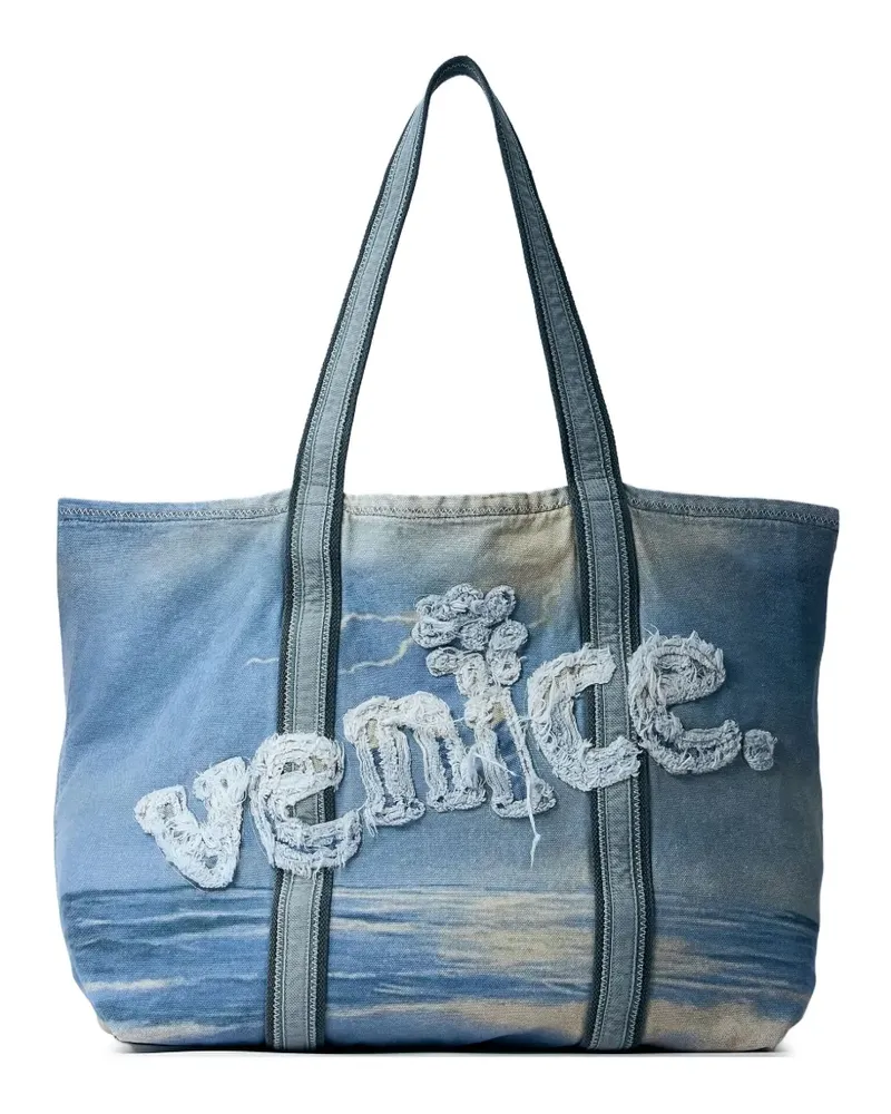 ERL Ausgefranste Venice Tote Bag - Blau Blau