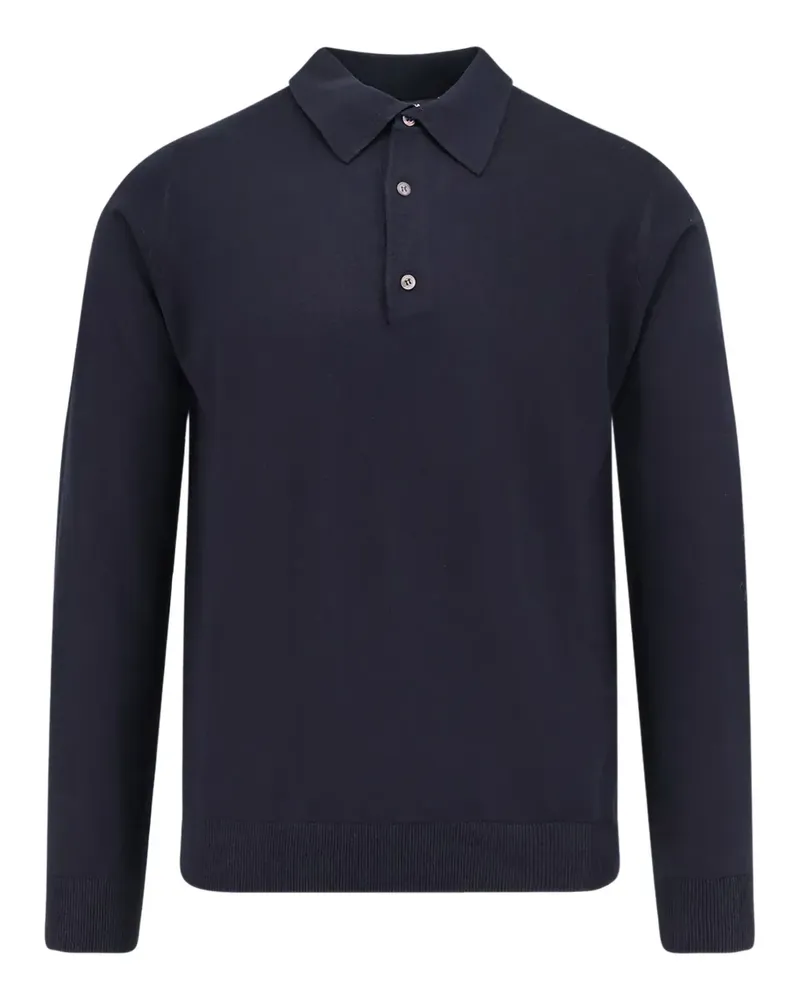 Alpha Industries buttoned polo shirt - Blau Blau