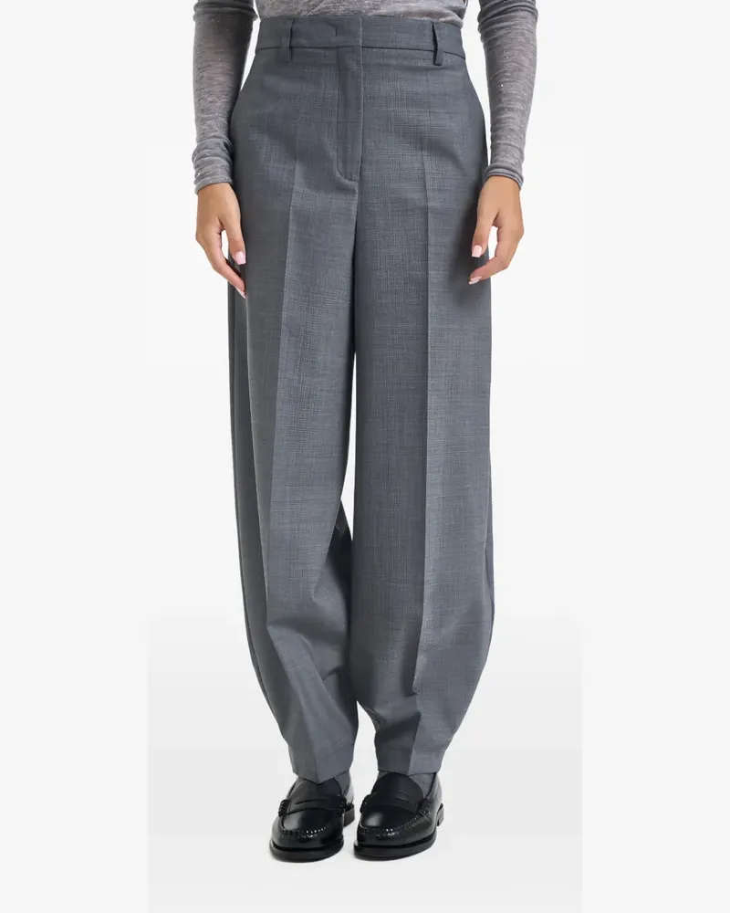 Semicouture Klassische Hose mit Bügelfalten - Grau Grau