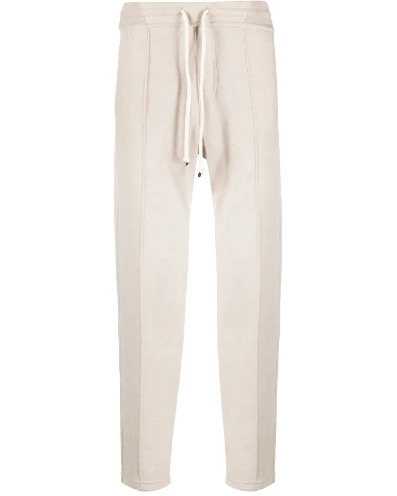 Brunello Cucinelli Hose aus Kaschmir mit Kordelzug - Nude Nude