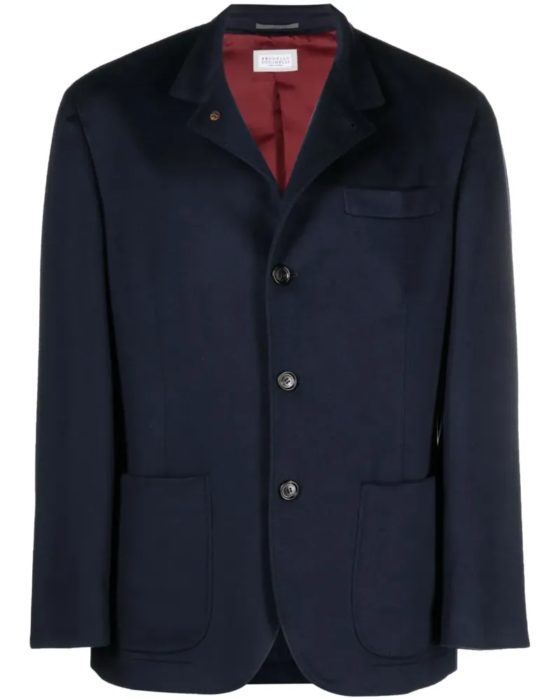 Brunello Cucinelli Sakko mit fallendem Revers - Blau Blau