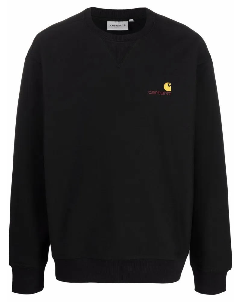 Carhartt WIP Pullover mit Logo-Stickerei Schwarz