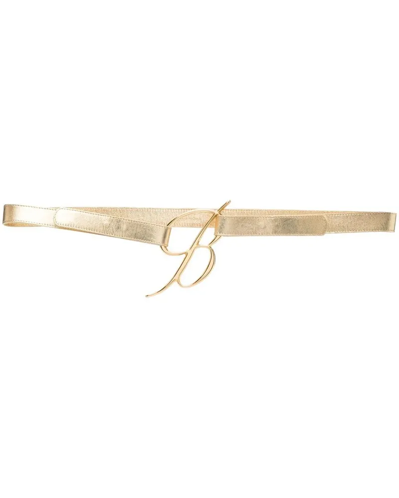 Blumarine Gürtel mit Logo-Schnalle - Gold Gold