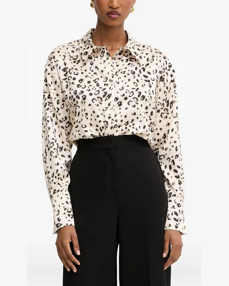 Morgan Hemd mit Leopardenprint - Nude Nude