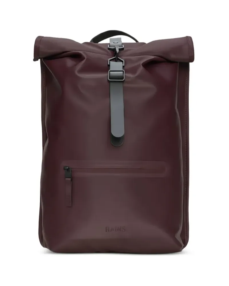 RAINS Rucksack mit Rollverschluss - Rot Rot