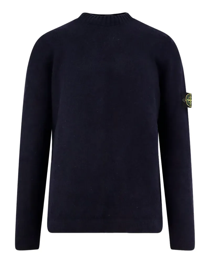 Stone Island Pullover mit Logo-Patch - Blau Blau