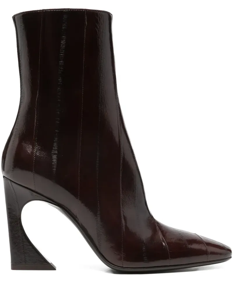 Fendi Spitze Lucida Stiefel 105mm - Braun Braun