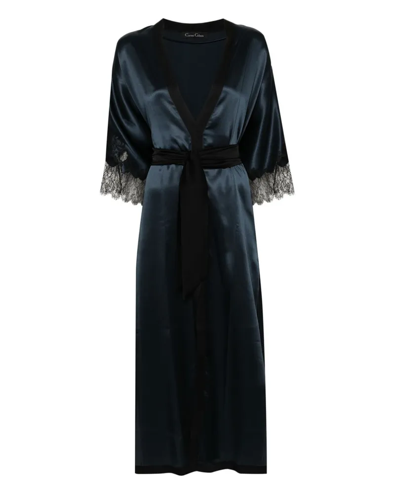 Carine Gilson Kaftan mit V-Ausschnitt - Blau Blau