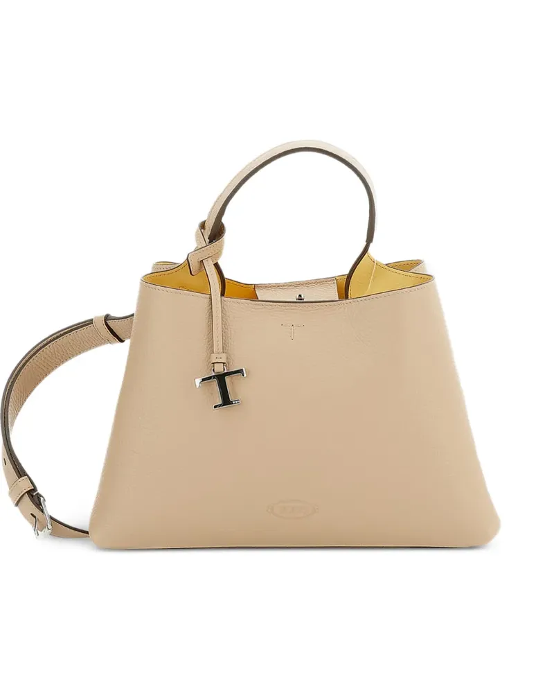 TOD'S leather tote bag - Nude Nude