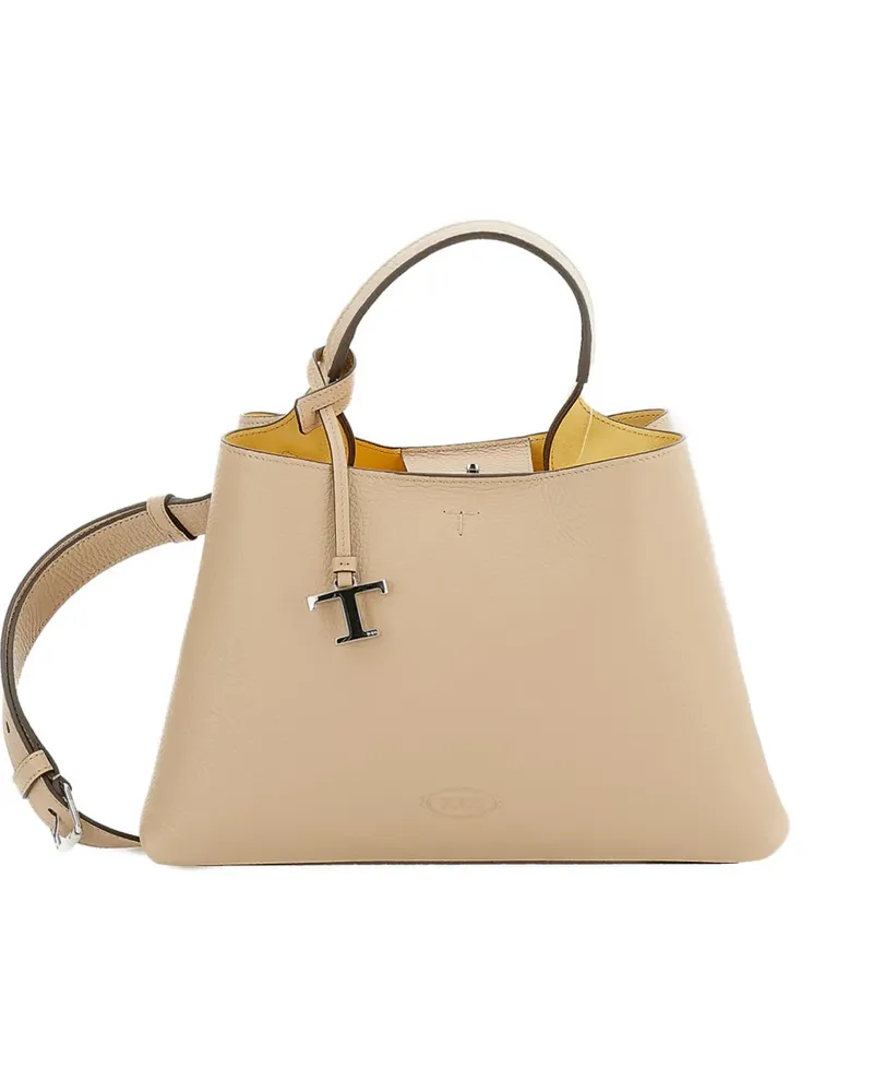 TOD'S leather tote bag - Nude Nude