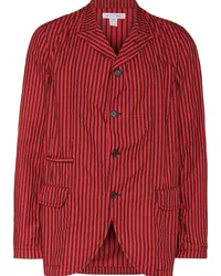 Comme des Garçons Gestreiftes Sakko Rot