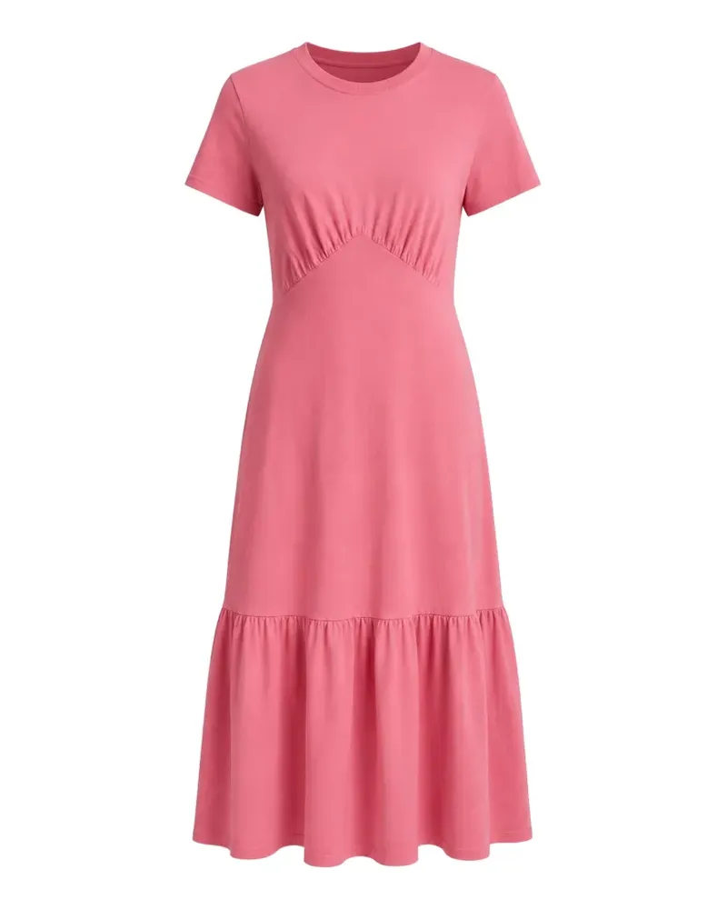 DKNY ruched tiered midi dress - Rosa Rosa