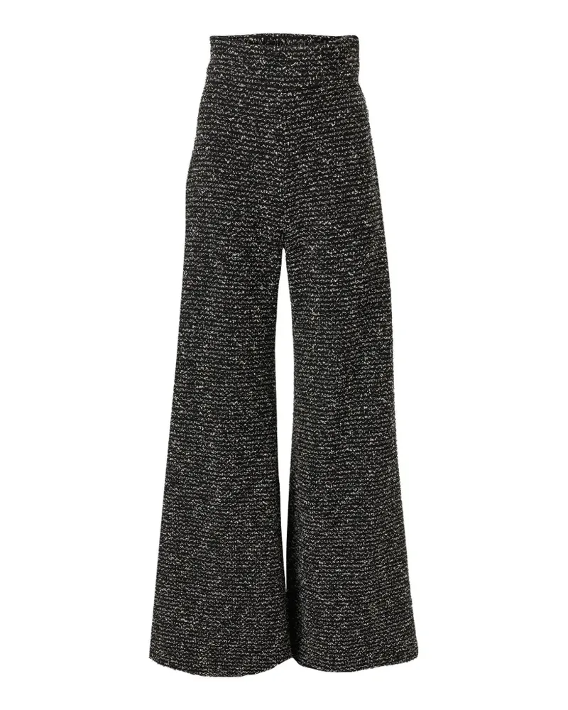 Carolina Herrera New York Diane Hose mit weitem Bein - Schwarz Schwarz