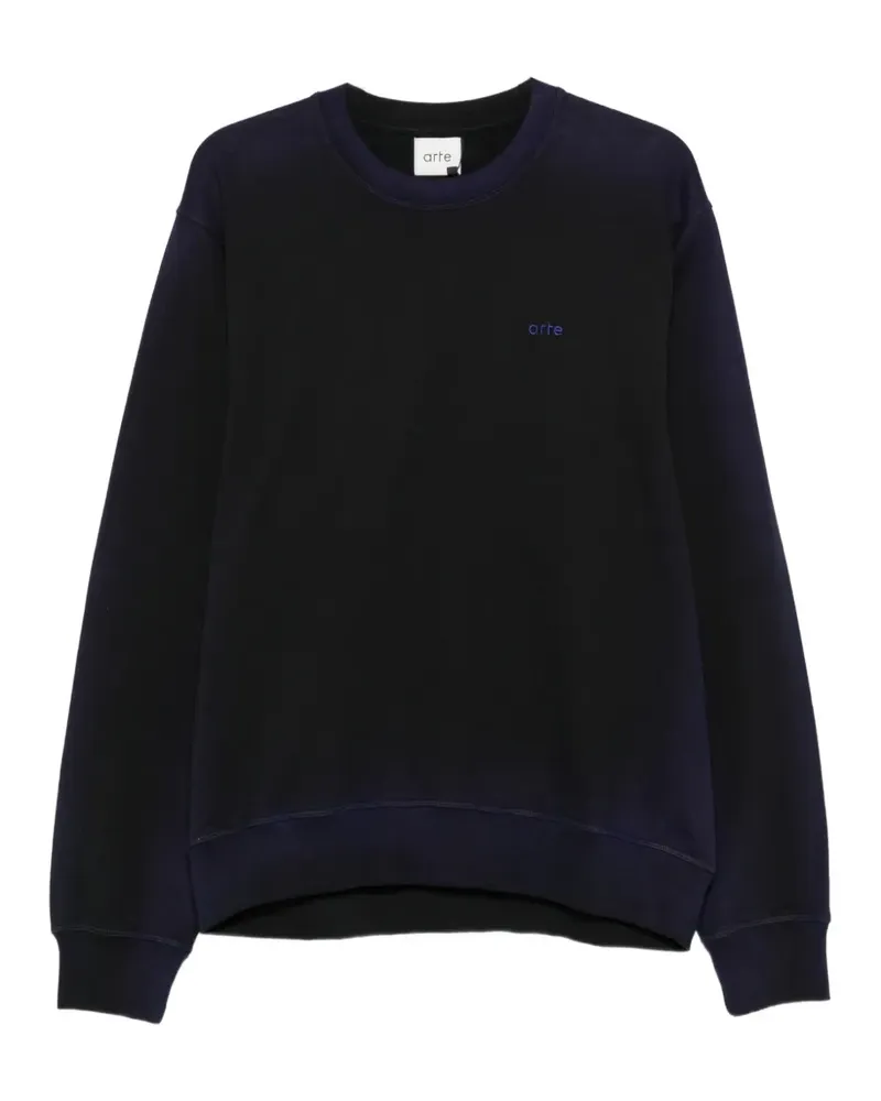 Arte Antwerp Sweatshirt mit Logo-Stickerei - Blau Blau
