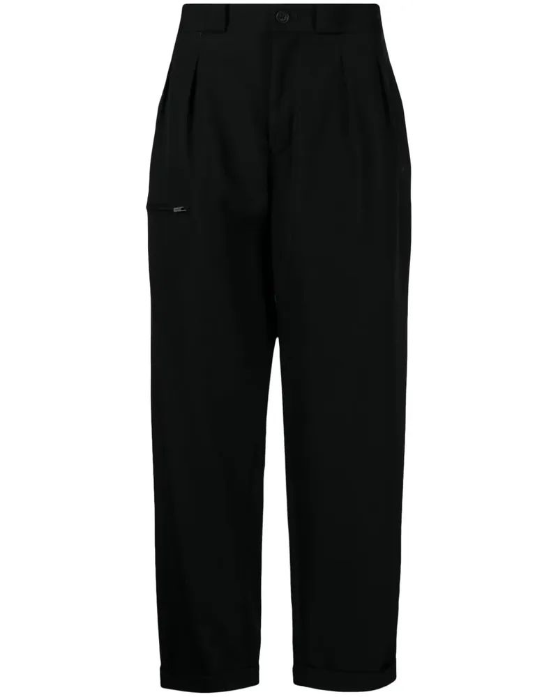 Yohji Yamamoto Hose mit geradem Bein - Schwarz Schwarz