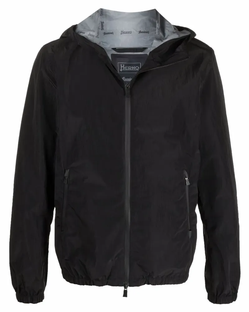Herno Leichte Jacke mit Reißverschluss - Schwarz Schwarz