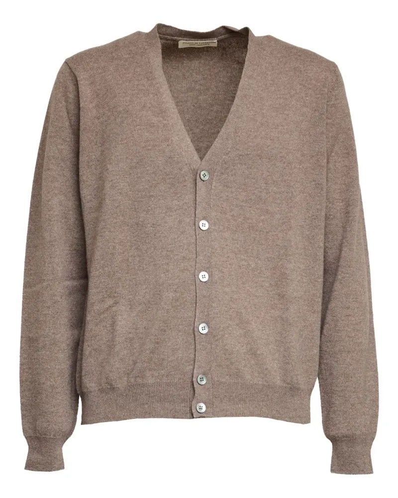 Filippo de Laurentiis Cardigan mit V-Ausschnitt - Nude Nude