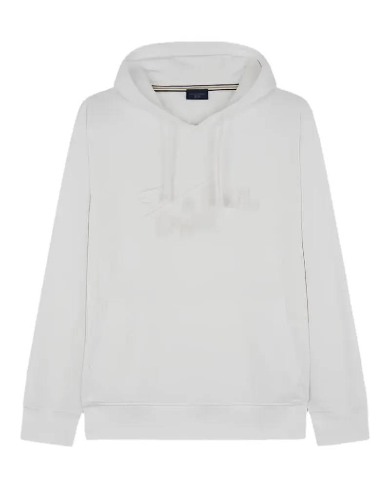 Paul & Shark logo-embroidered drawstring hoodie - Weiß Weiß