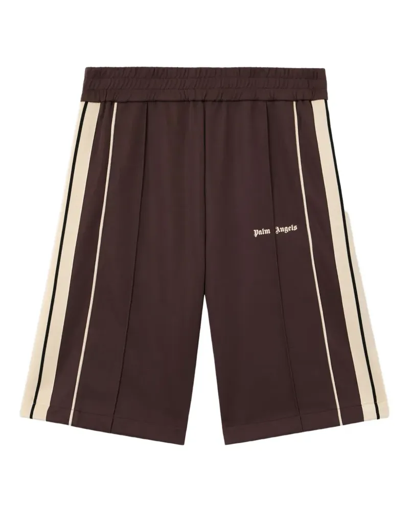Palm Angels Joggingshorts mit Logo-Streifen - Braun Braun