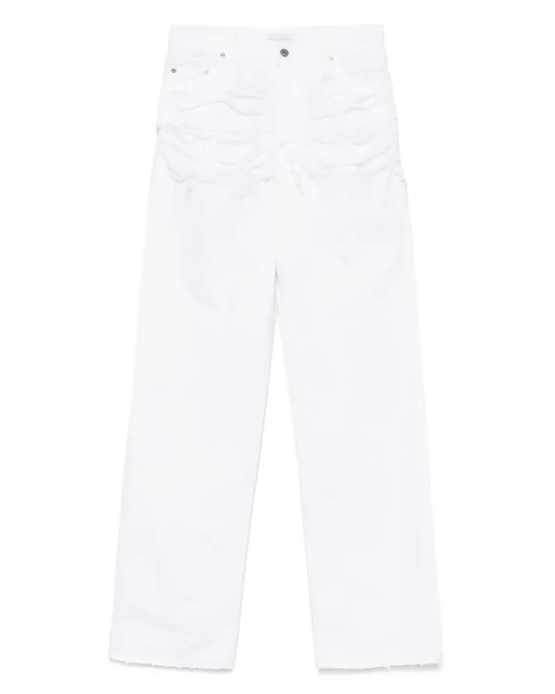 Stella McCartney Distressed-Jeans - Weiß Weiß
