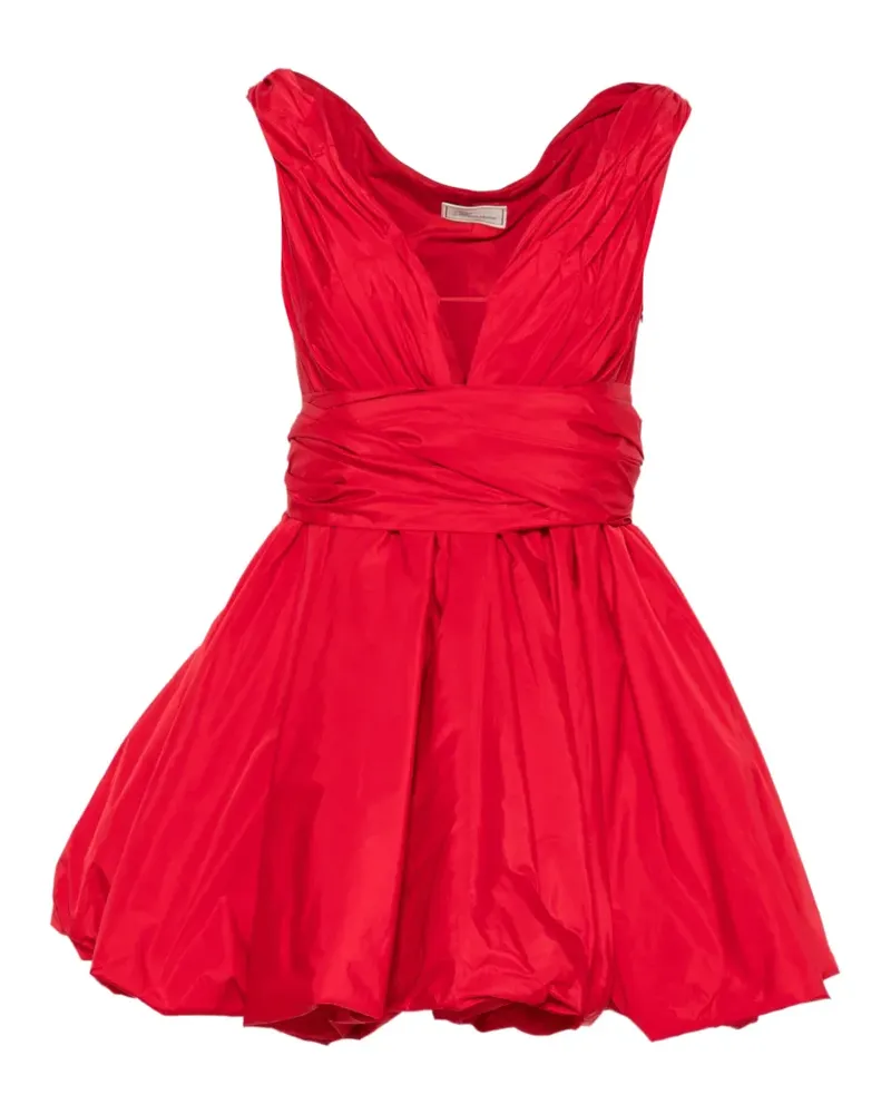 Blumarine Gerafftes Minikleid mit Schleifendetail - Rot Rot