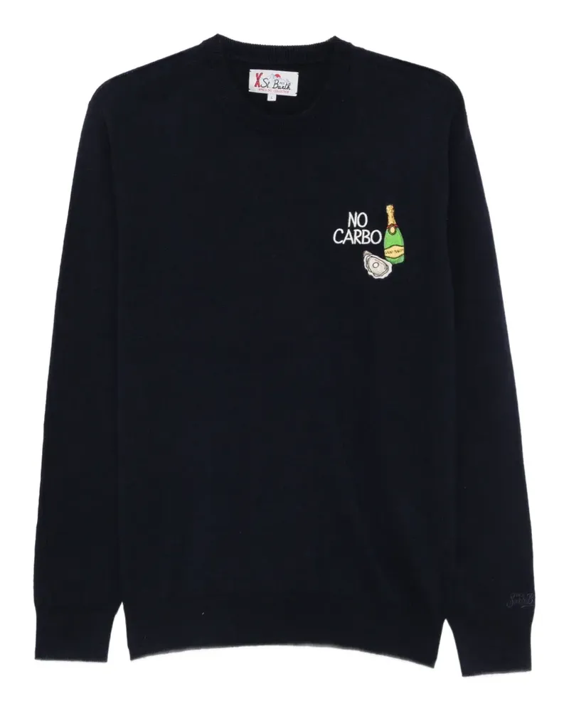MC2 Saint Barth Bestickter Pullover - Blau Blau