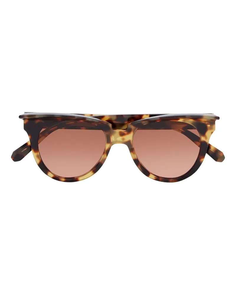 Philipp Plein Cat-Eye-Sonnenbrille in Schildpattoptik - Braun Braun