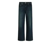 low loose jeans - Blau