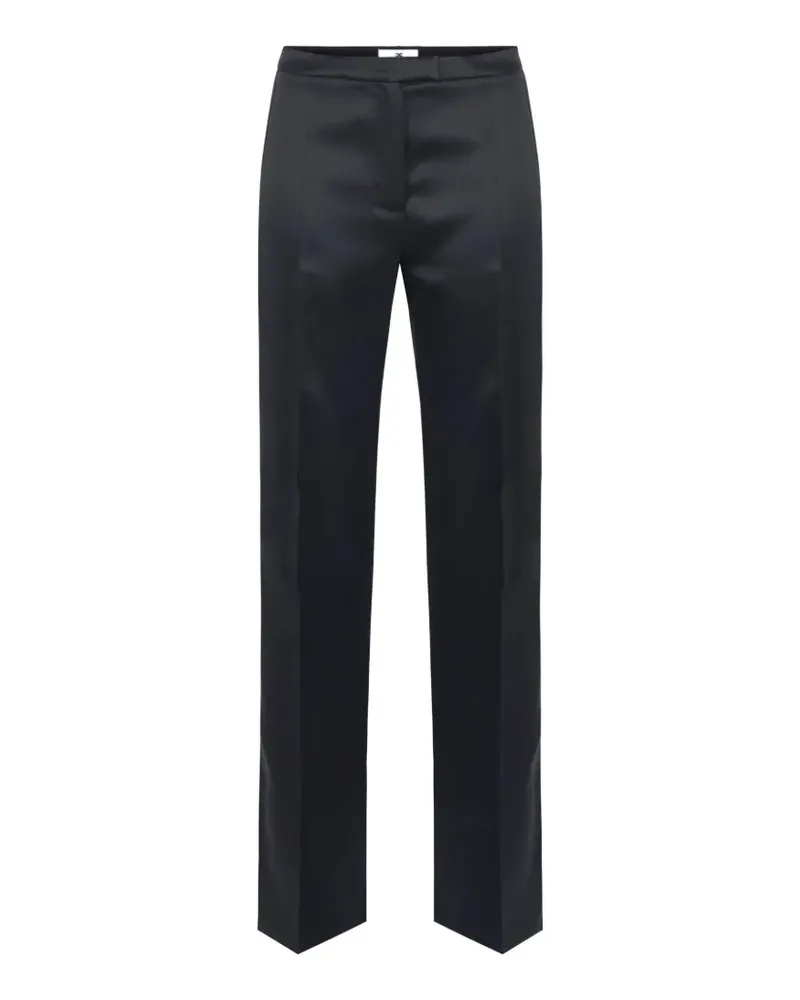 Elisabetta Franchi Hose aus Gazar und Satin - Schwarz Schwarz