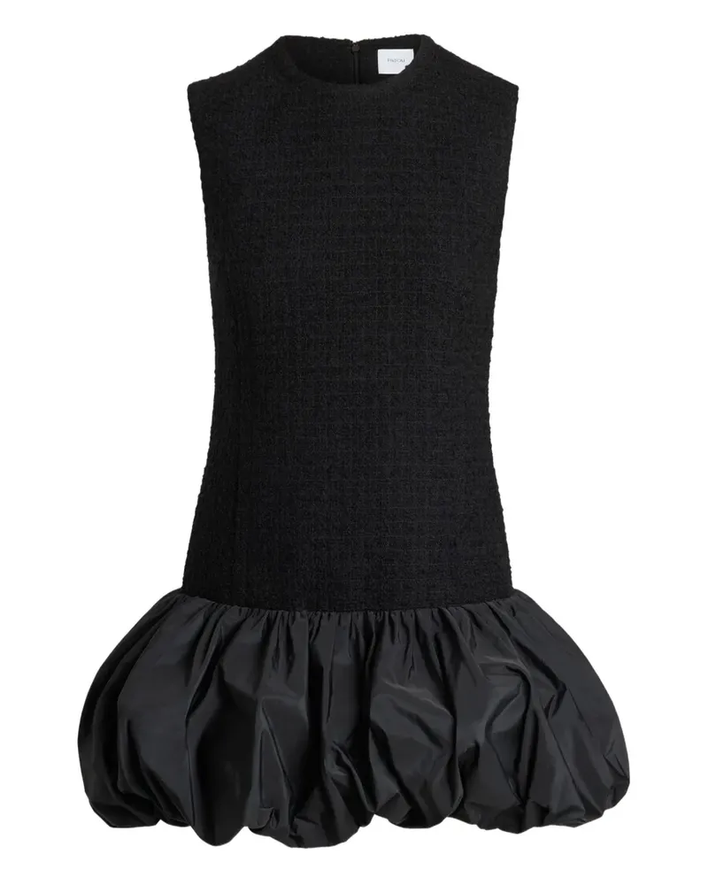 Patou Tweed-Kleid mit Ballonsaum - Schwarz Schwarz