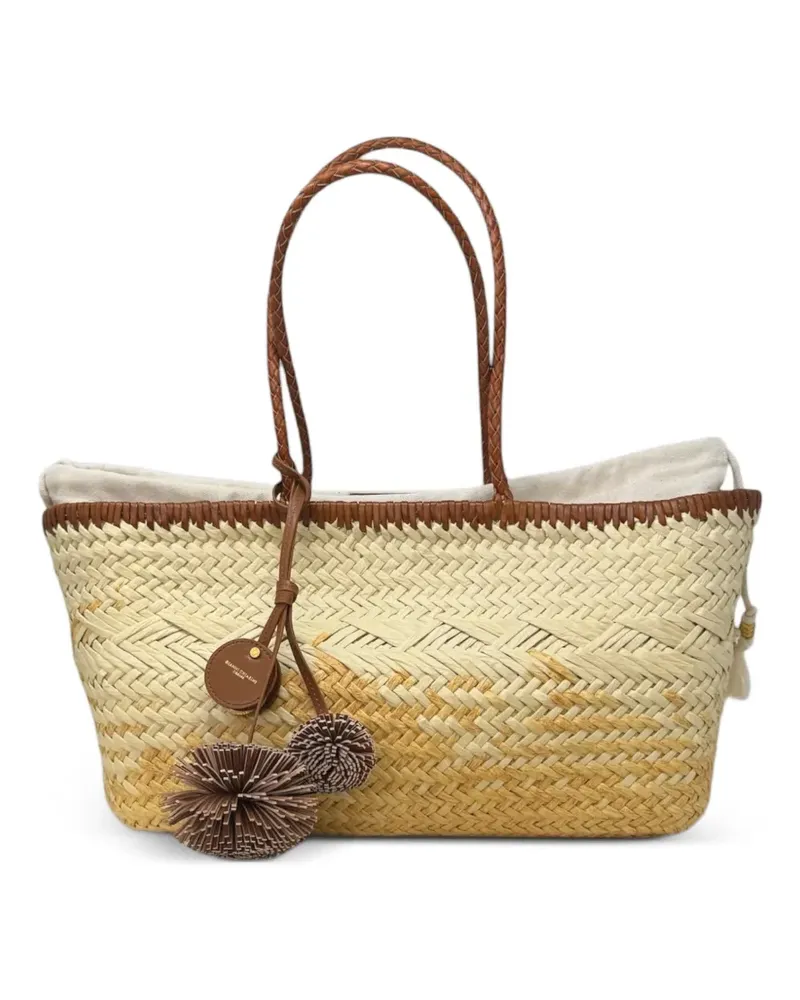 Gianni Chiarini Paloma Schultertasche mit Bommel - Nude Nude