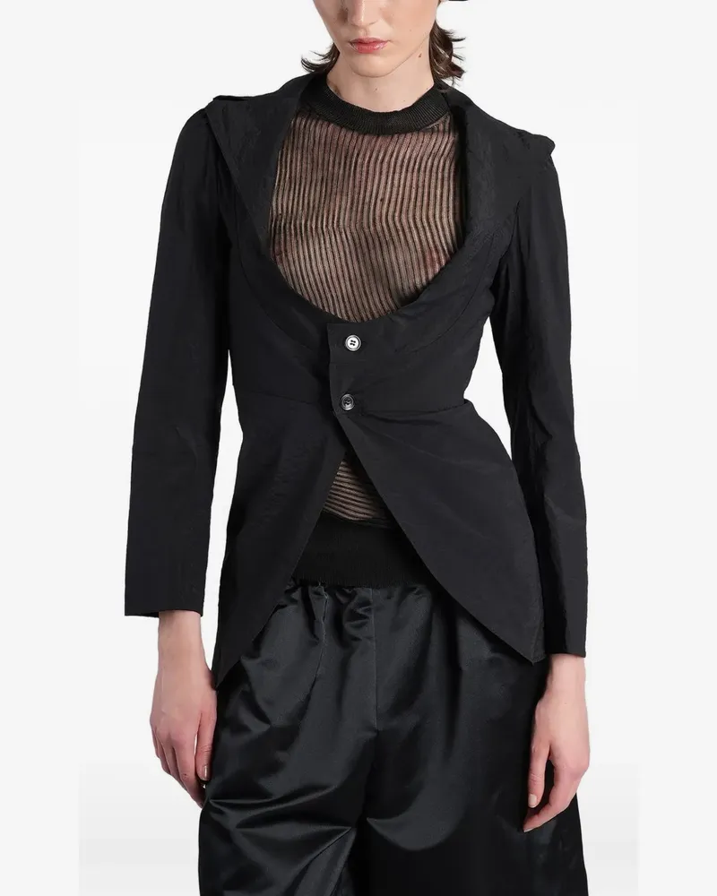 Junya Watanabe cut-out tailored jacket - Schwarz Schwarz