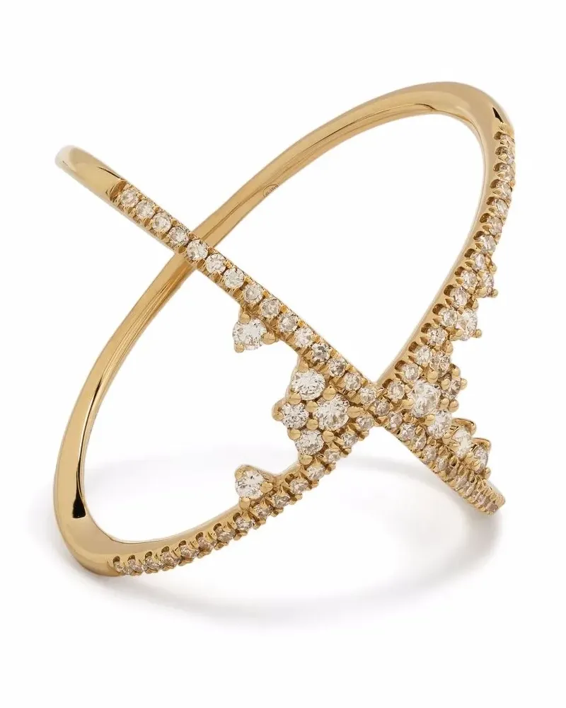 DJULA 18kt Gelbgoldring mit Diamanten Gold