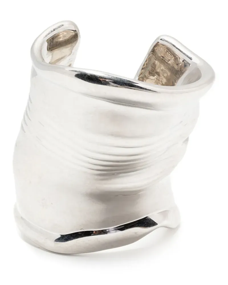 Jean Paul Gaultier The Crushed Dosenarmband - Silber Silber