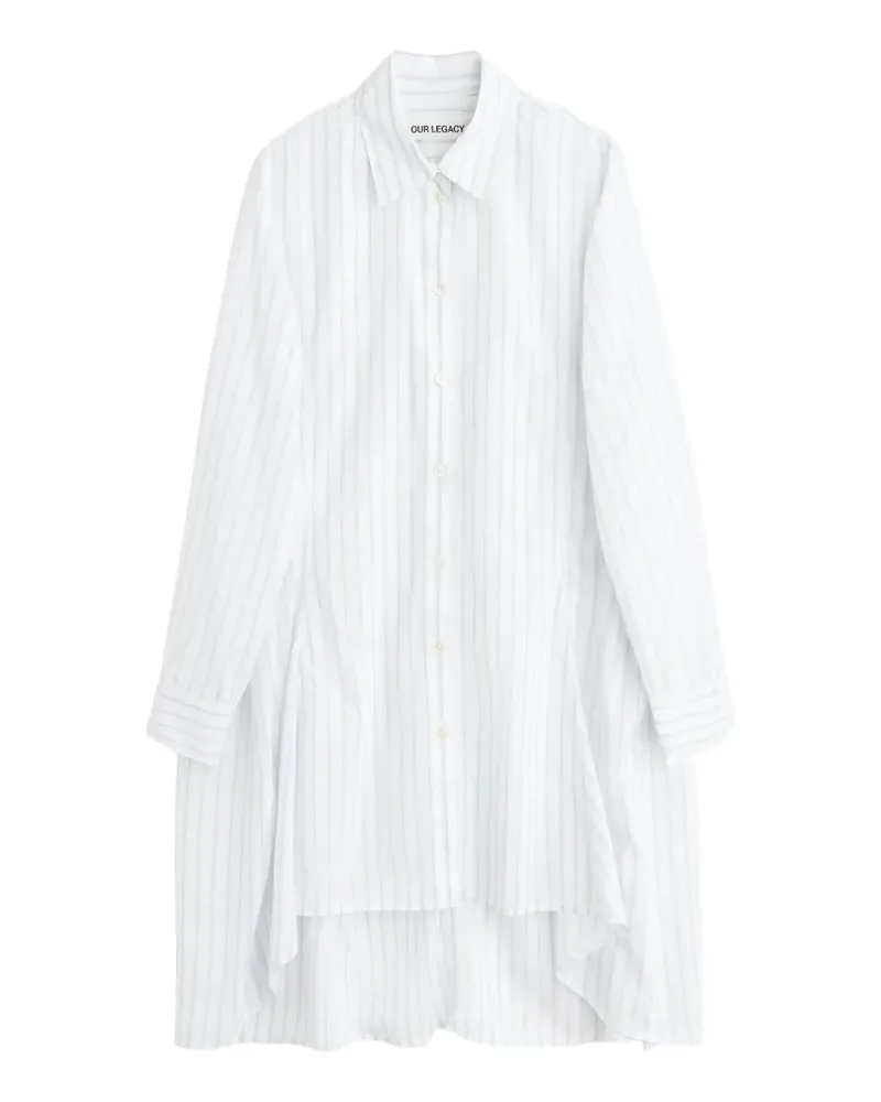 Our Legacy Flux stripe-pattern shirt - Weiß Weiß