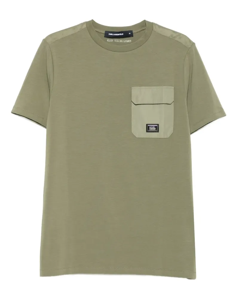 Karl Lagerfeld T-Shirt mit Logo-Detail - Grün Grün