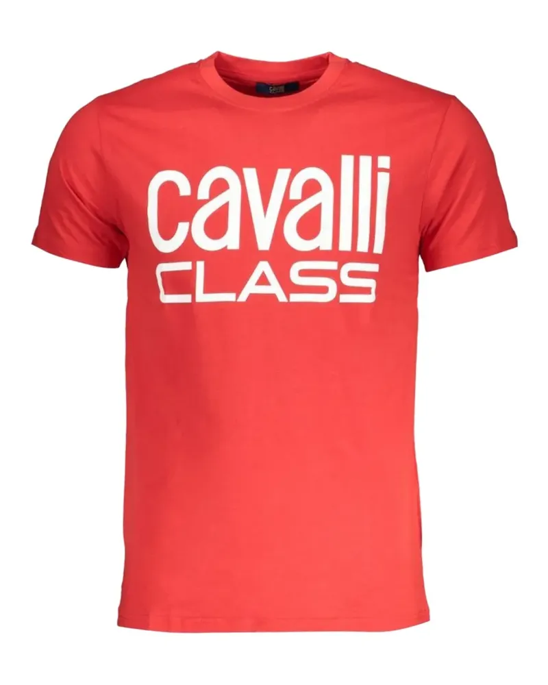 Roberto Cavalli T-Shirt mit Logo-Print - Rot Rot