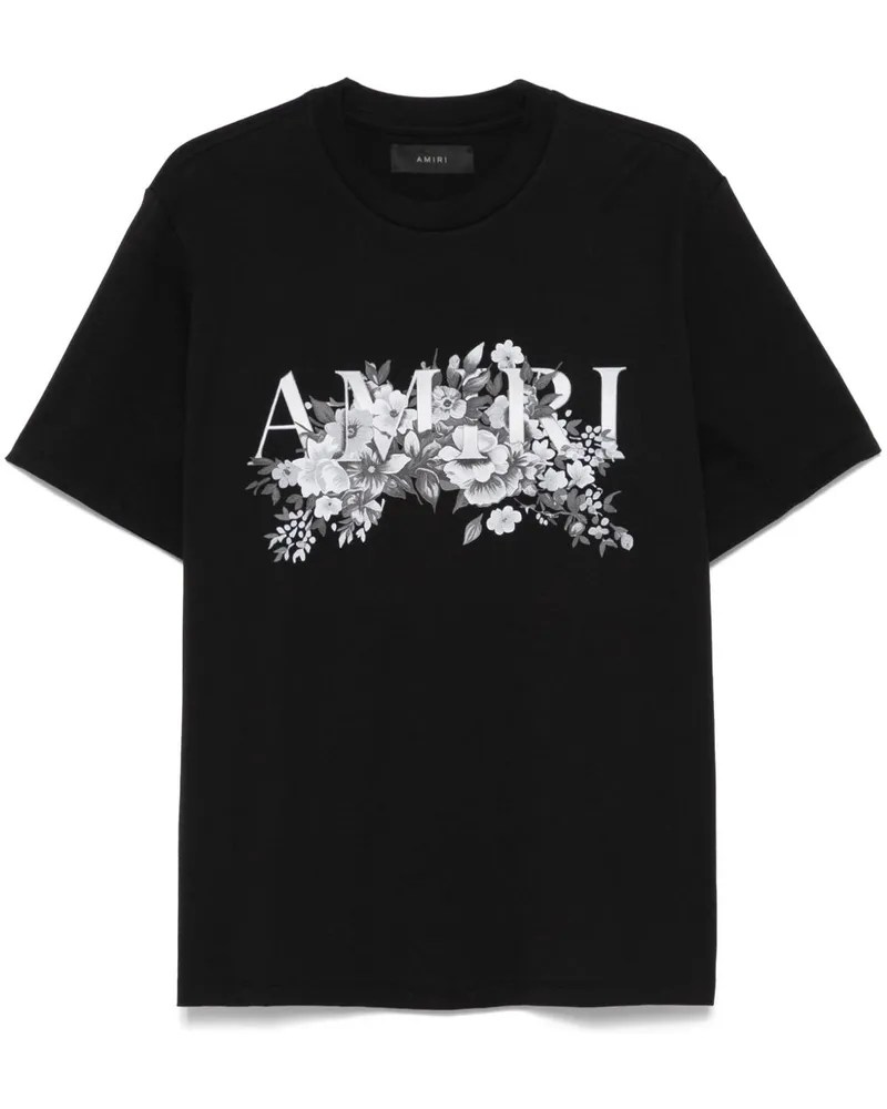 Amiri T-Shirt mit Garden-Print - Schwarz Schwarz