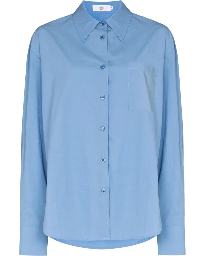 FRANKIE Shop Oversized-Hemd - Blau Blau