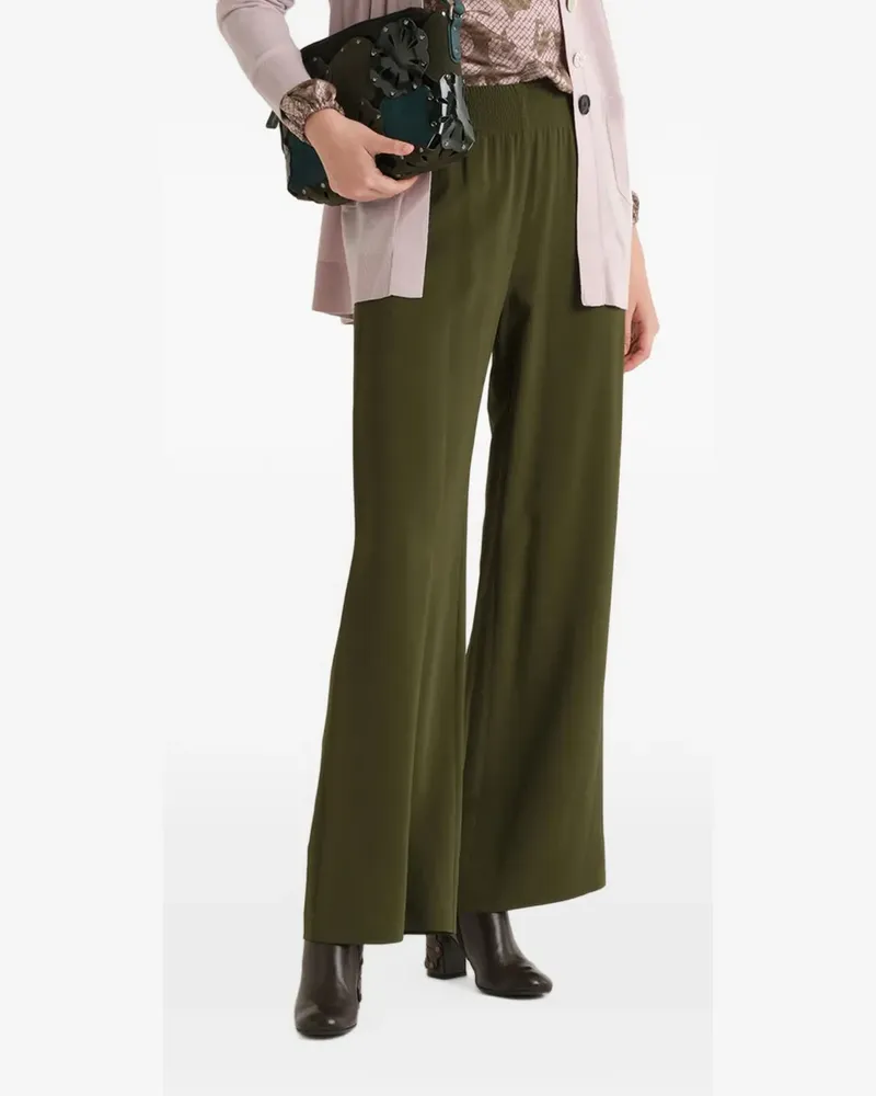 Maliparmi High-Waist-Hose mit geradem Bein - Grün Grün