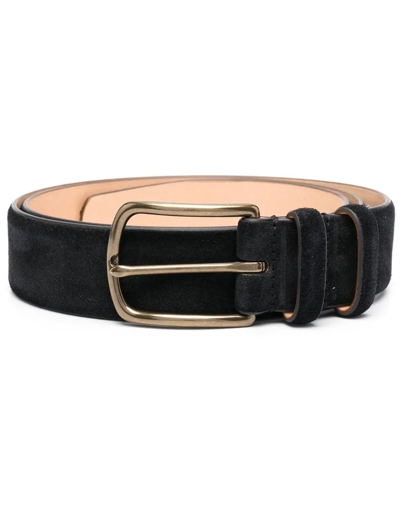 Officine Creative Italia Wildledergürtel im Used-Look - Schwarz Schwarz