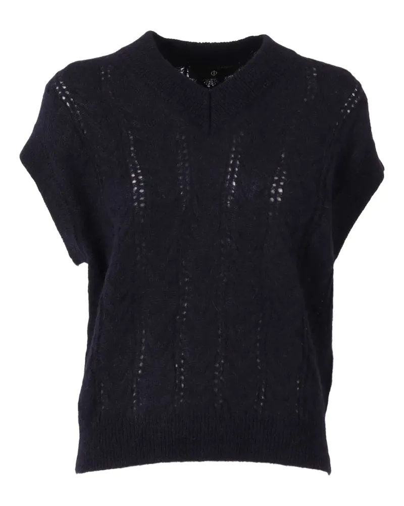 Filippo de Laurentiis V-neck vest - Blau Blau