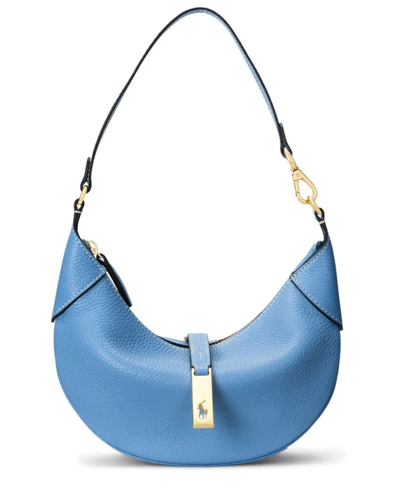Ralph Lauren Kleine Schultertasche mit Logo-Anhänger - Blau Blau