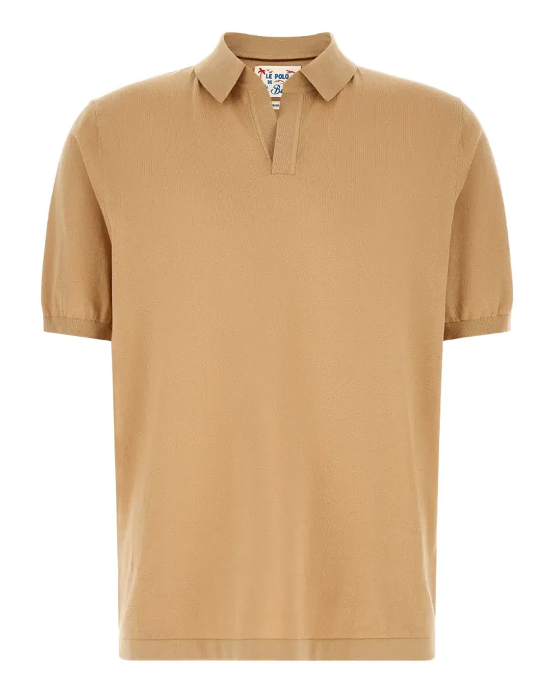MC2 Saint Barth open-collar T-shirt - Nude Nude