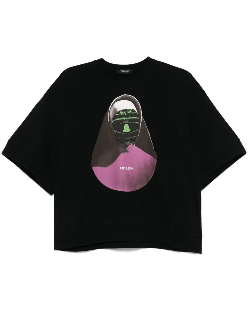 Undercover T-Shirt mit grafischem Print - Schwarz Schwarz