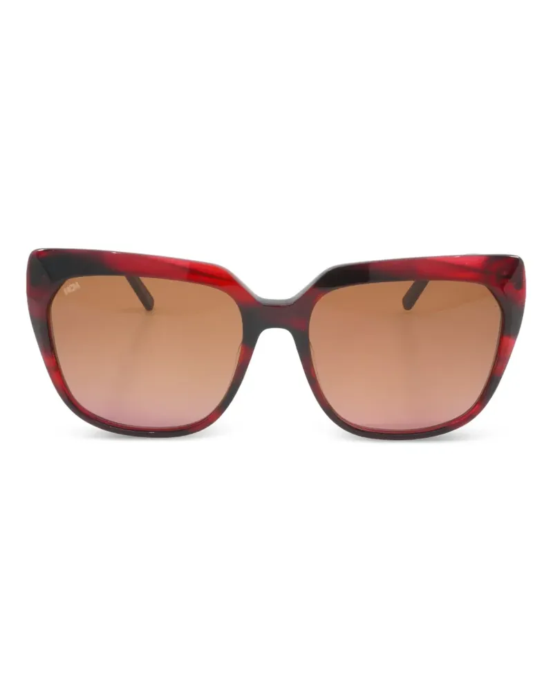 MCM Sonnenbrille mit eckigem Gestell - Rot Rot