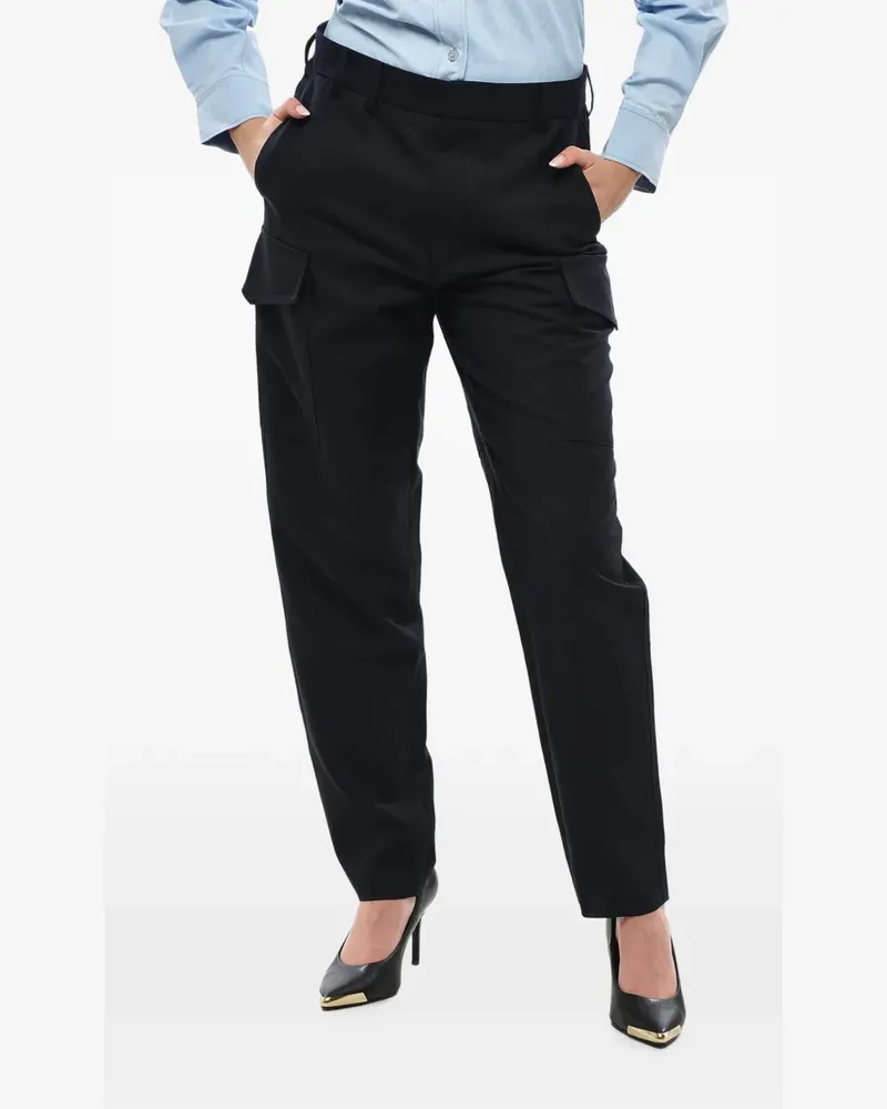 Stella McCartney Gerrit Cargohose aus Wolle - Schwarz Schwarz