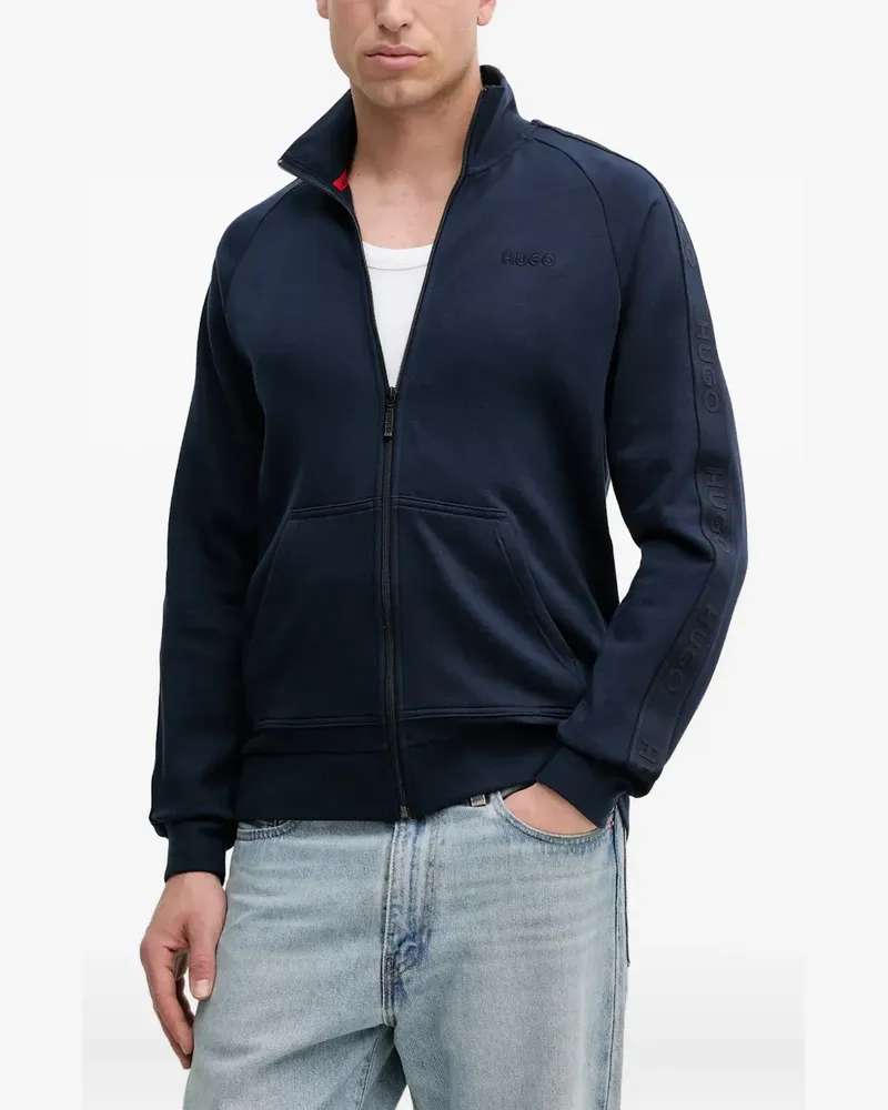 HUGO BOSS Sweatshirtjacke mit Logo - Blau Blau